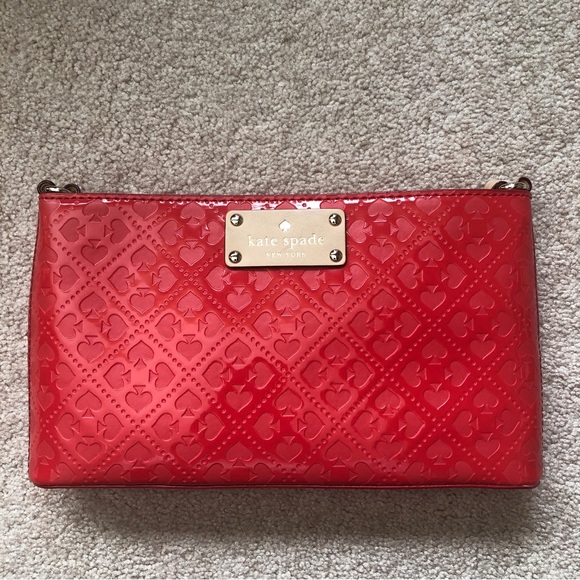 Kate Spade Red Patent Crossbody - Picture 2 of 11